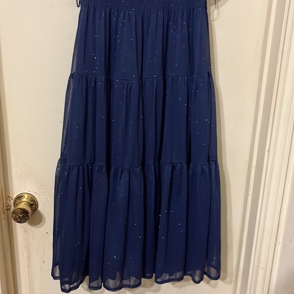 NWT blue sparkly dress  size 6 - Picture 5 of 9